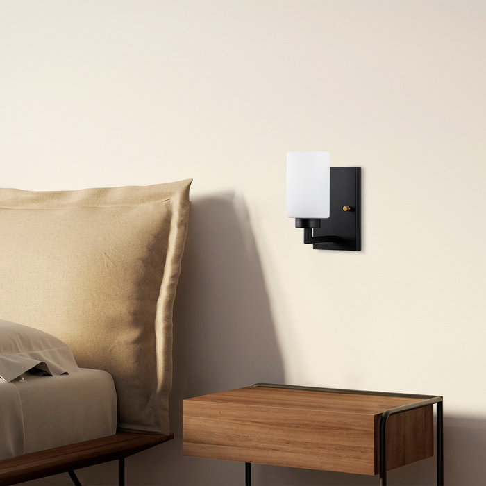 Opviq Lámpara de pared Hania - 13176 Blanco y Negro